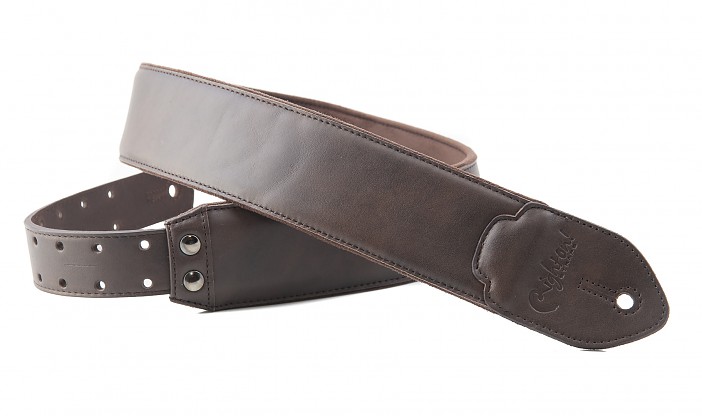 Vintage Brown leather guitar strap, a classic looking and comfortable guitar strap like no other. 1